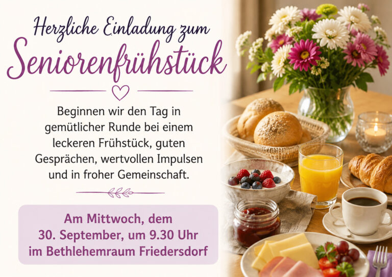 Das nächste Seniorenfrühstück
