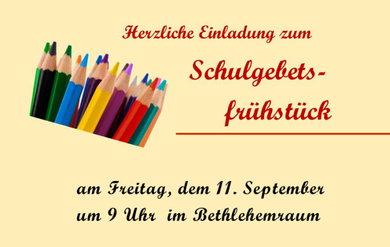 Schulgebetsfrühstück